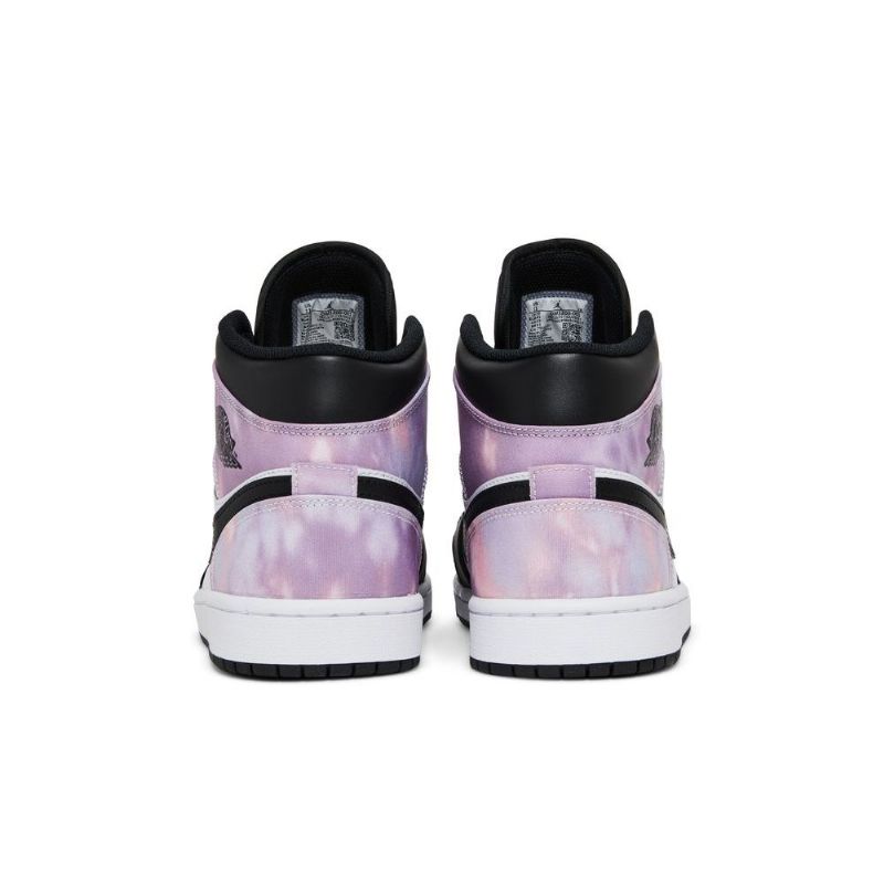 Ανδρικά Παπούτσια Air Jordan 1 Mid Se Μαύρα Μωβ Λευκά