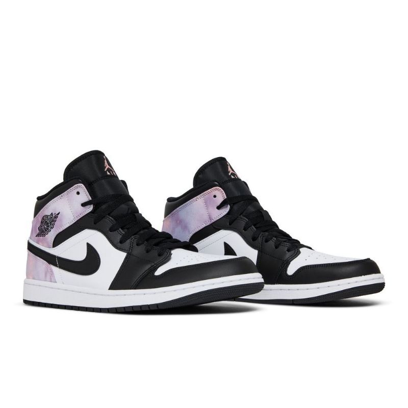 Ανδρικά Παπούτσια Air Jordan 1 Mid Se Μαύρα Μωβ Λευκά