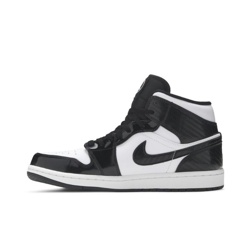 Ανδρικά Παπούτσια Air Jordan 1 Mid Se Μαύρος Άσπρο