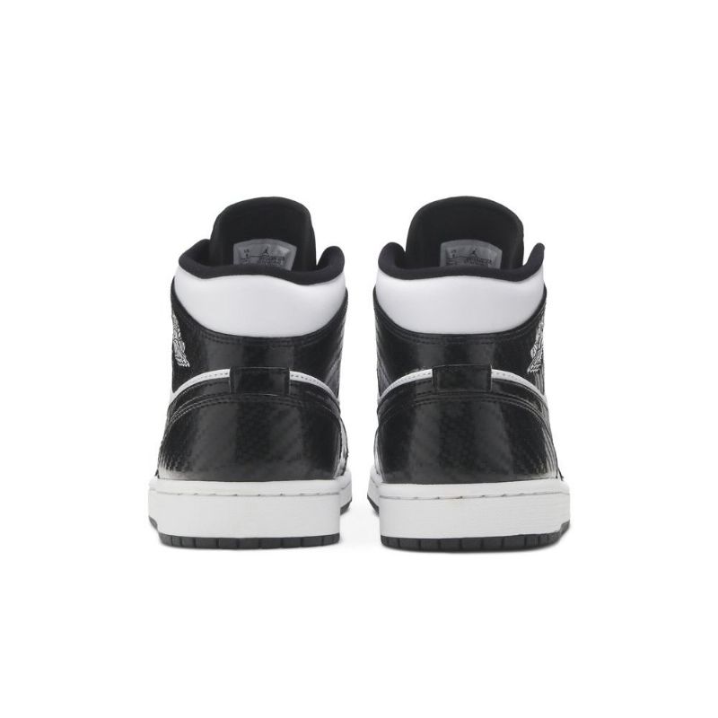 Ανδρικά Παπούτσια Air Jordan 1 Mid Se Μαύρος Άσπρο