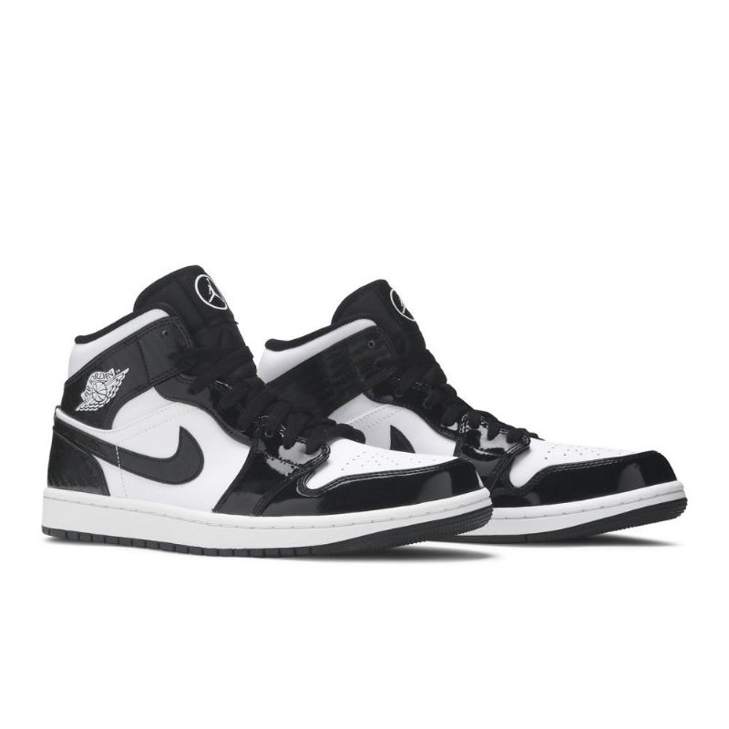 Ανδρικά Παπούτσια Air Jordan 1 Mid Se Μαύρος Άσπρο
