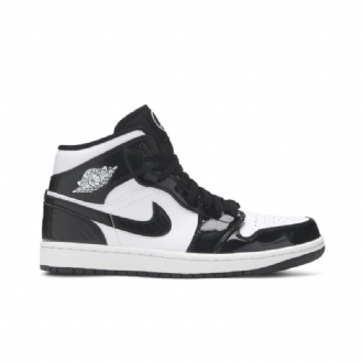 Ανδρικά Παπούτσια Air Jordan 1 Mid Se Μαύρος Άσπρο