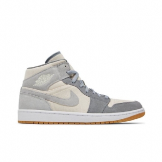Ανδρικά Παπούτσια Air Jordan 1 Mid Se Μπεζ Γκρί