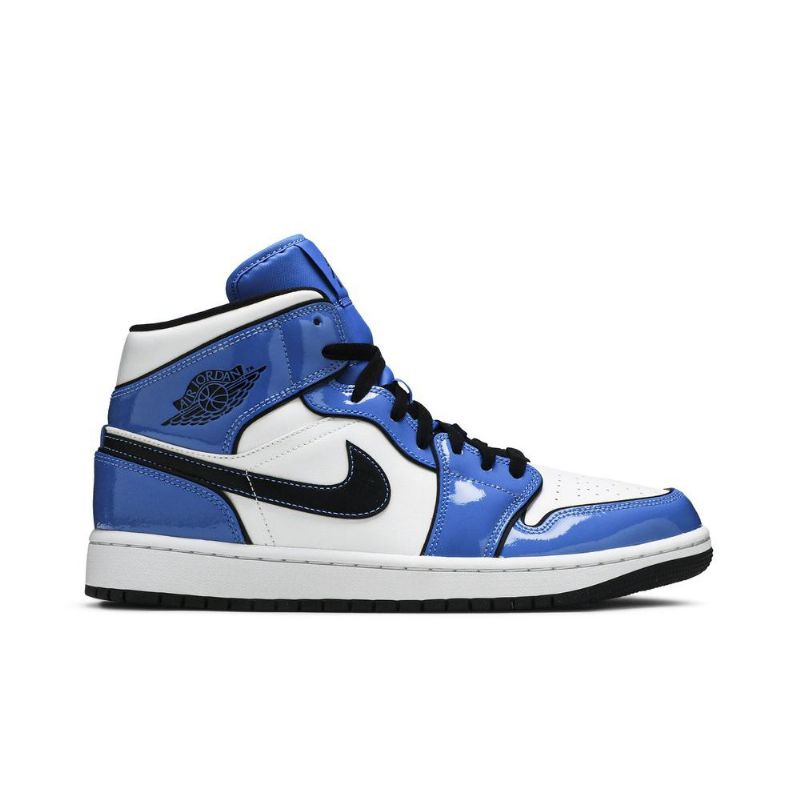 Ανδρικά Παπούτσια Air Jordan 1 Mid Se Μπλε Άσπρο Μαύρος