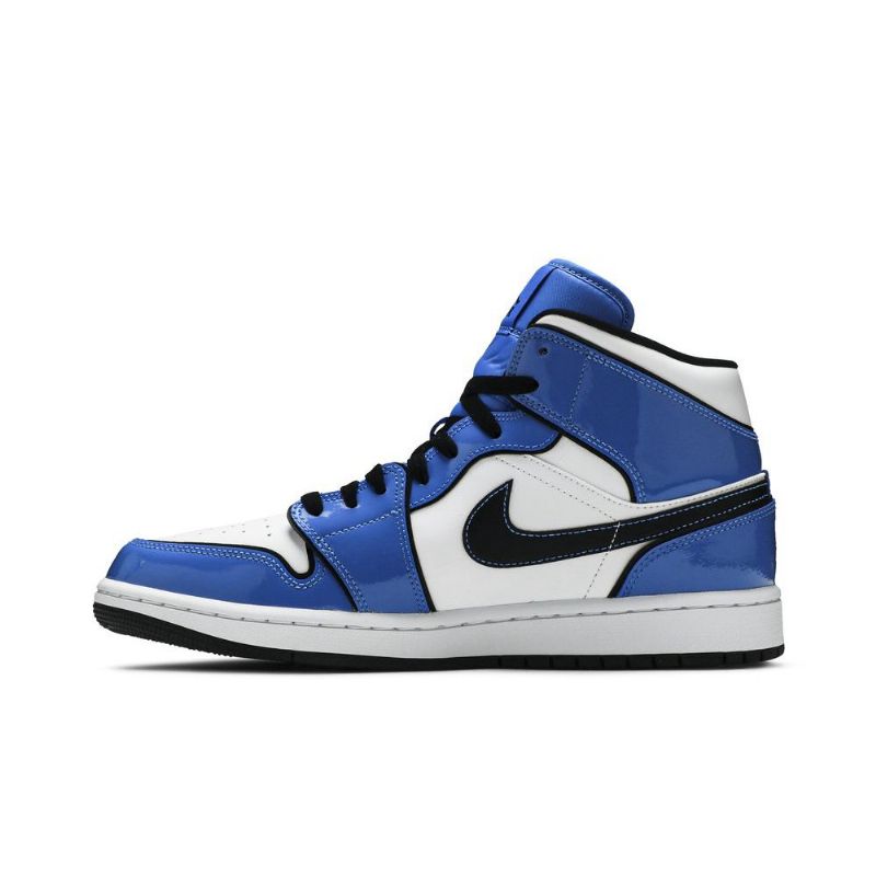Ανδρικά Παπούτσια Air Jordan 1 Mid Se Μπλε Άσπρο Μαύρος