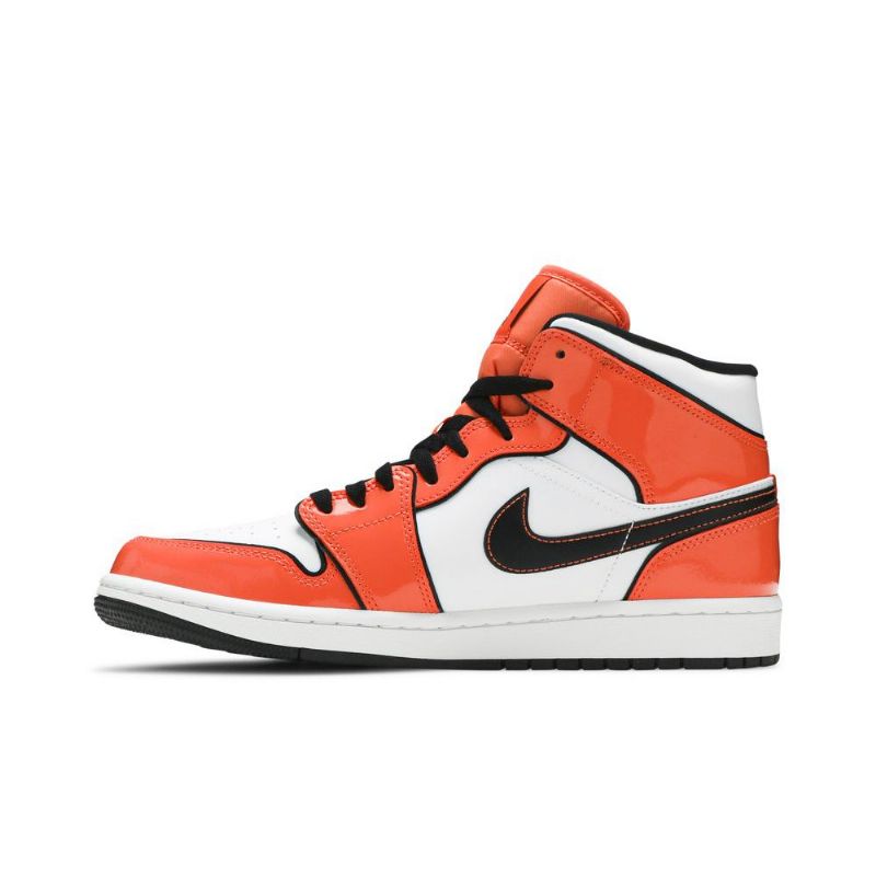Ανδρικά Παπούτσια Air Jordan 1 Mid Se Πορτοκάλι Άσπρο Μαύρος