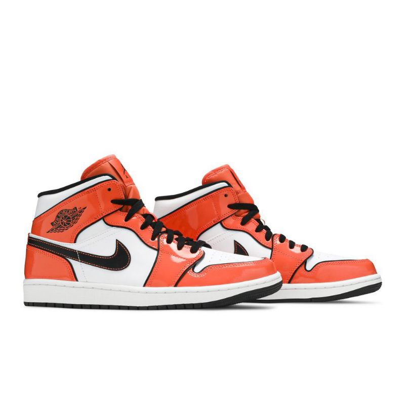 Ανδρικά Παπούτσια Air Jordan 1 Mid Se Πορτοκάλι Άσπρο Μαύρος