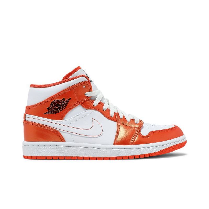 Ανδρικά Παπούτσια Air Jordan 1 Mid Se Πορτοκάλι Άσπρο Μαύρος