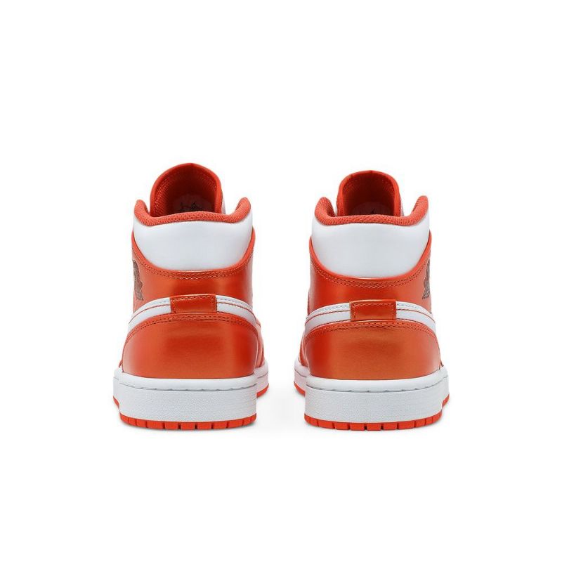 Ανδρικά Παπούτσια Air Jordan 1 Mid Se Πορτοκάλι Άσπρο Μαύρος