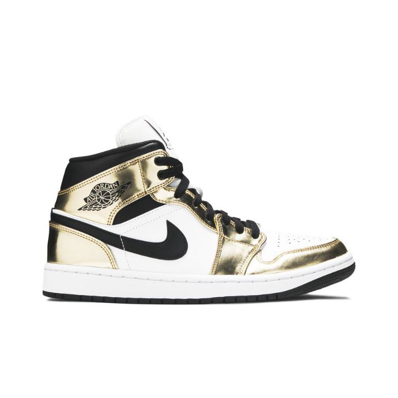 Ανδρικά Παπούτσια Air Jordan 1 Mid Se Χρυσός Μαύρος Άσπρο