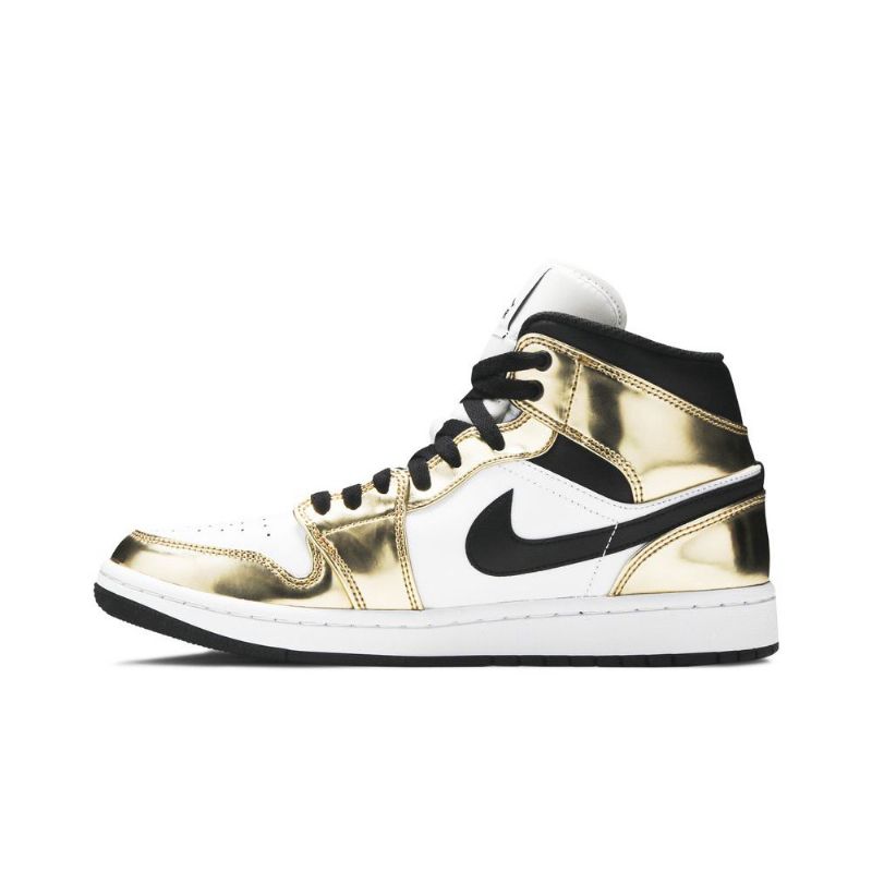 Ανδρικά Παπούτσια Air Jordan 1 Mid Se Χρυσός Μαύρος Άσπρο