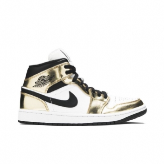 Ανδρικά Παπούτσια Air Jordan 1 Mid Se Χρυσός Μαύρος Άσπρο