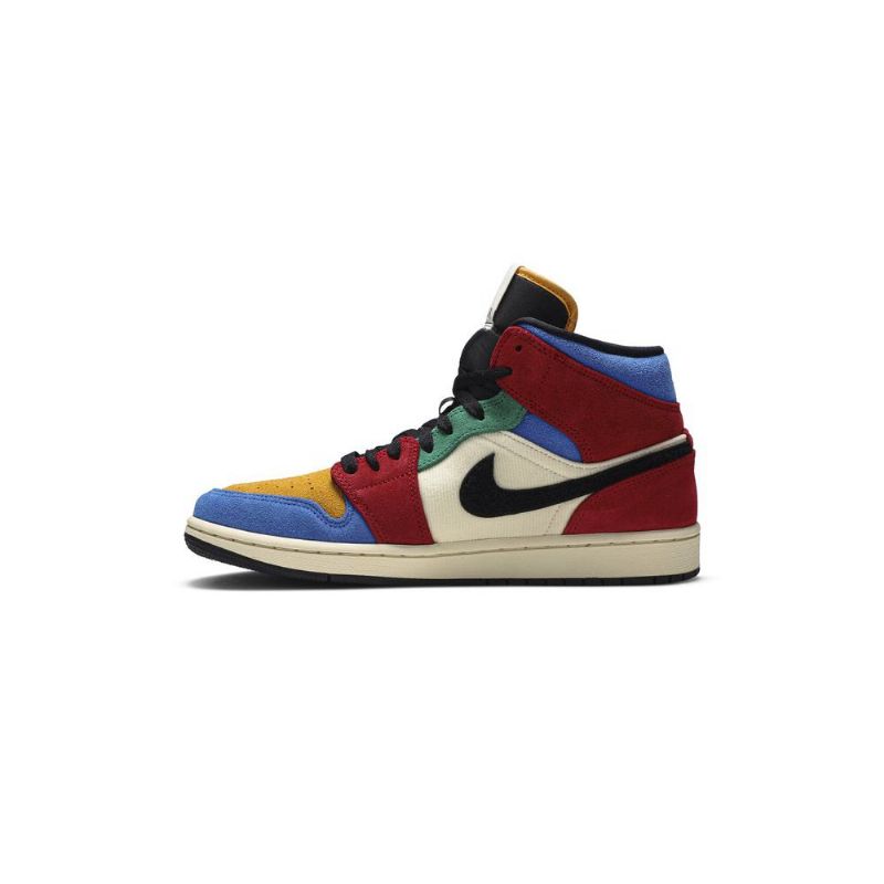 Ανδρικά Παπούτσια Air Jordan 1 Μπλε The Great Mid Μπεζ Πολύχρωμα