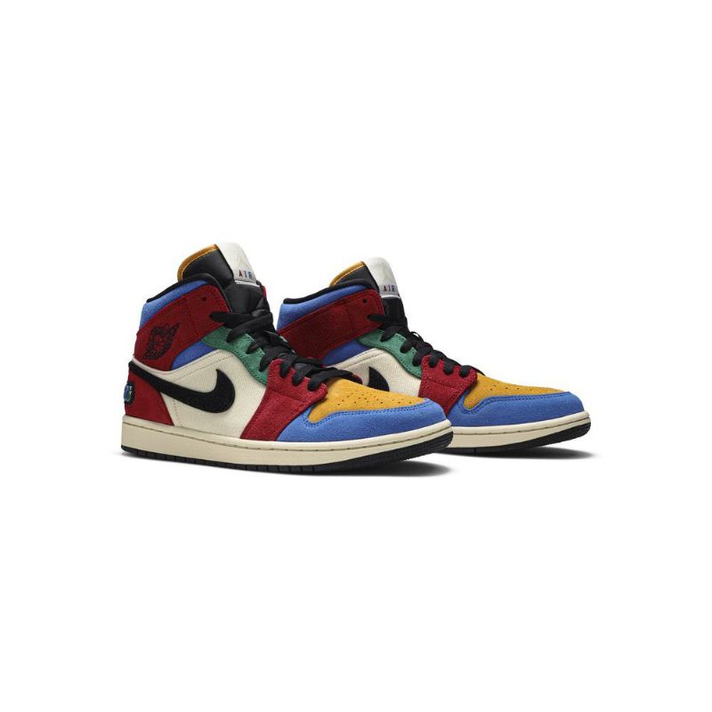 Ανδρικά Παπούτσια Air Jordan 1 Μπλε The Great Mid Μπεζ Πολύχρωμα
