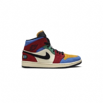 Ανδρικά Παπούτσια Air Jordan 1 Μπλε The Great Mid Μπεζ Πολύχρωμα