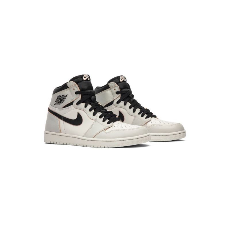 Ανδρικά Παπούτσια Air Jordan 1 React Γκρί Μαύρος Ροζ