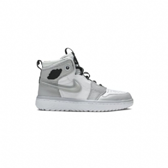 Ανδρικά Παπούτσια Air Jordan 1 React High Άσπρο Γκρί Μαύρος