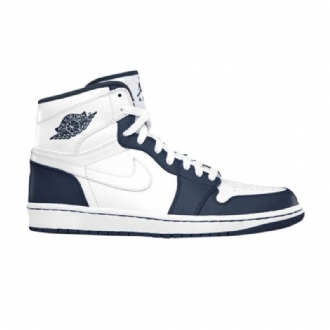 Ανδρικά Παπούτσια Air Jordan 1 Retro High Άσπρο Σκούρο Μπλε