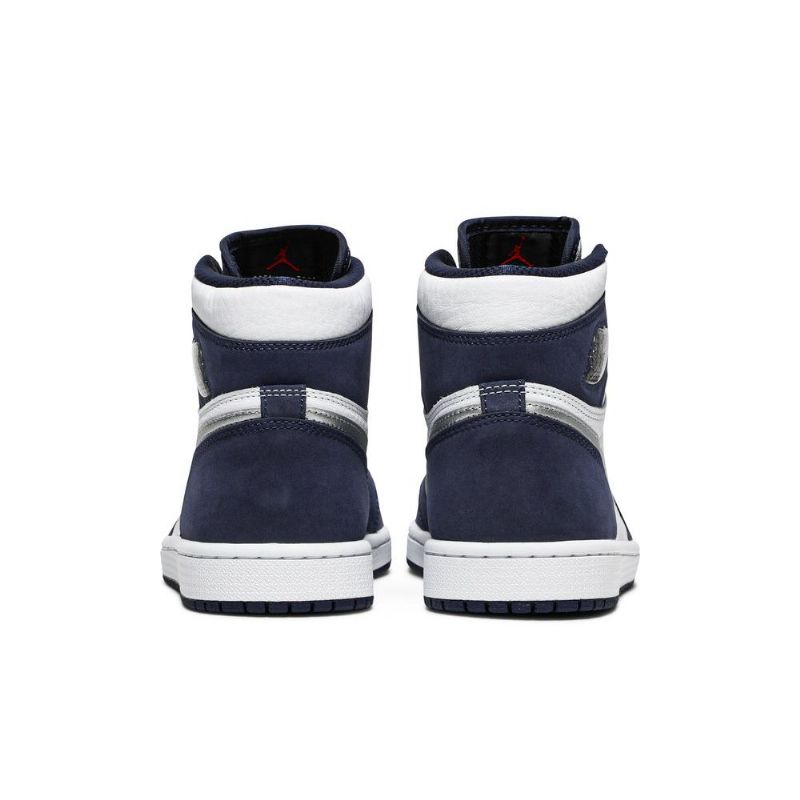 Ανδρικά Παπούτσια Air Jordan 1 Retro High Co.jp Άσπρο Σκούρο Μπλε Ασήμι