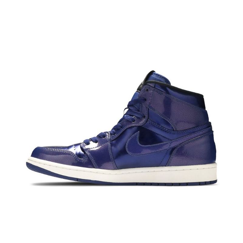 Ανδρικά Παπούτσια Air Jordan 1 Retro High Μπλε Μαύρος Άσπρο