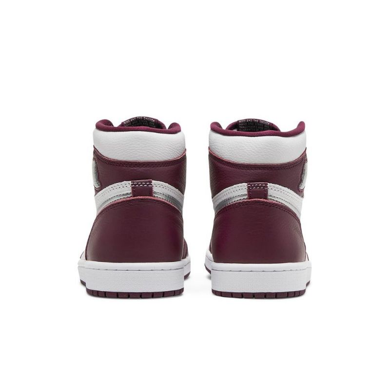 Ανδρικά Παπούτσια Air Jordan 1 Retro High Og Bordeaux Άσπρο Ασήμι