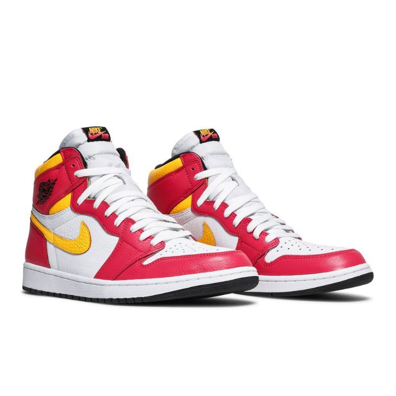 Ανδρικά Παπούτσια Air Jordan 1 Retro Ψηλά Και Κόκκινα Λευκά Κίτρινα Μαύρα