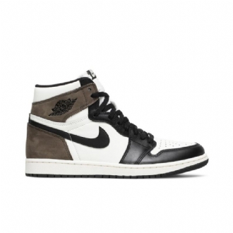 Ανδρικά Παπούτσια Air Jordan 1 Retro Ψηλά Και Λευκά Καφέ Μαύρα