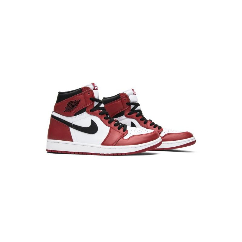 Ανδρικά Παπούτσια Air Jordan 1 Retro Ψηλά Και Λευκά Κόκκινα Μαύρα