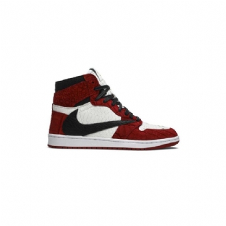 Ανδρικά Παπούτσια Air Jordan 1 Retro Ψηλά Και Λευκά Κόκκινα Μαύρα