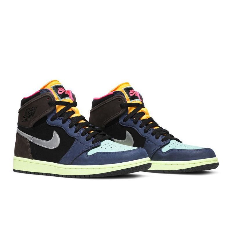 Ανδρικά Παπούτσια Air Jordan 1 Ρετρό Ψηλό Καφέ Μαύρο Χρυσό Μπλε