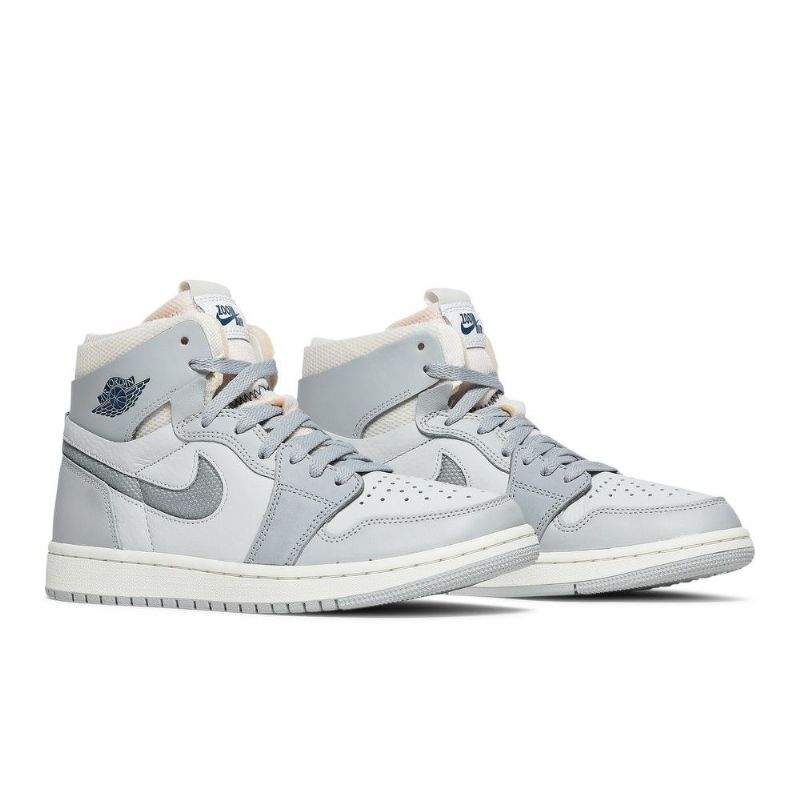 Ανδρικά Παπούτσια Air Jordan 1 Zoom Comfort Λευκά Γκρι
