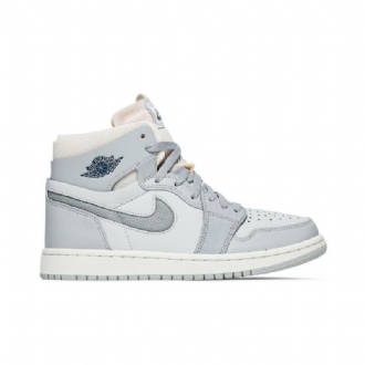 Ανδρικά Παπούτσια Air Jordan 1 Zoom Comfort Λευκά Γκρι