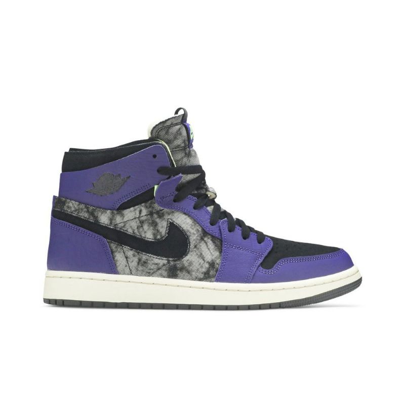 Ανδρικά Παπούτσια Air Jordan 1 Zoom Comfort Μωβ Γκρι Μαύρα
