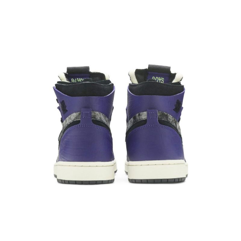 Ανδρικά Παπούτσια Air Jordan 1 Zoom Comfort Μωβ Γκρι Μαύρα