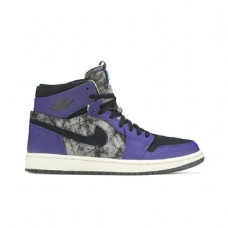 Ανδρικά Παπούτσια Air Jordan 1 Zoom Comfort Μωβ Γκρι Μαύρα