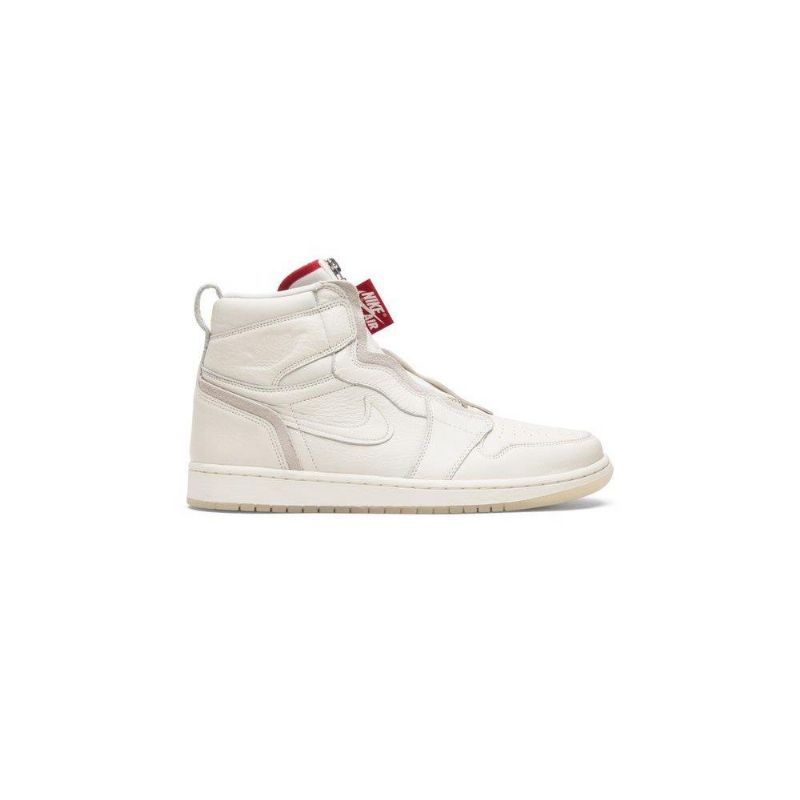 Γυναικεία Παπούτσια Air Jordan 1 Anna Wintour Retro Με Ψηλό Φερμουάρ Λευκά Κόκκινα