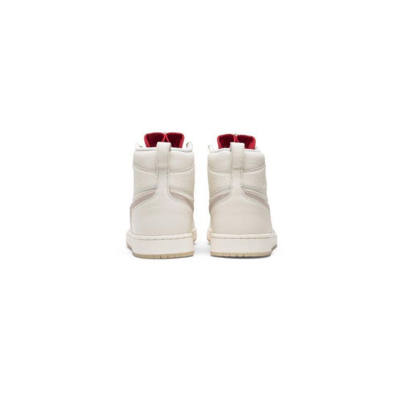 Γυναικεία Παπούτσια Air Jordan 1 Anna Wintour Retro Με Ψηλό Φερμουάρ Λευκά Κόκκινα