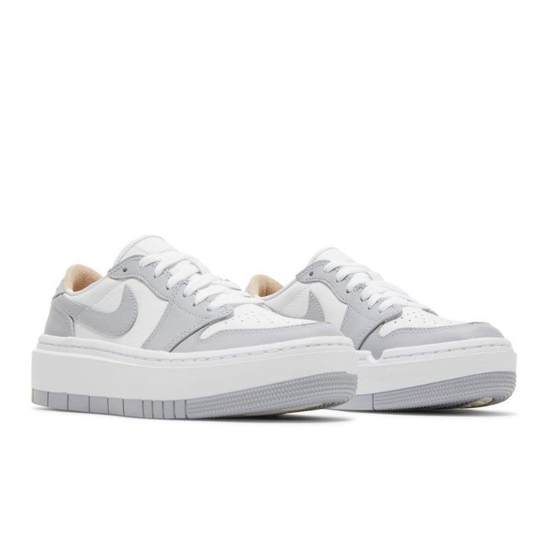 Γυναικεία Παπούτσια Air Jordan 1 Elevate Low Άσπρο Γκρί