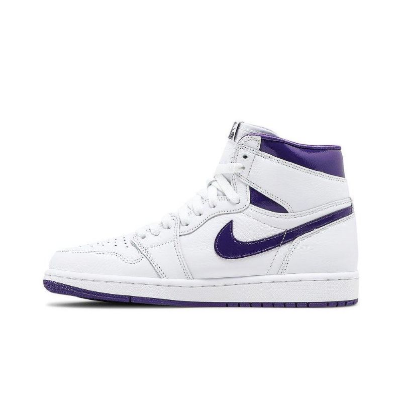 Γυναικεία Παπούτσια Air Jordan 1 High Og Άσπρο Μωβ