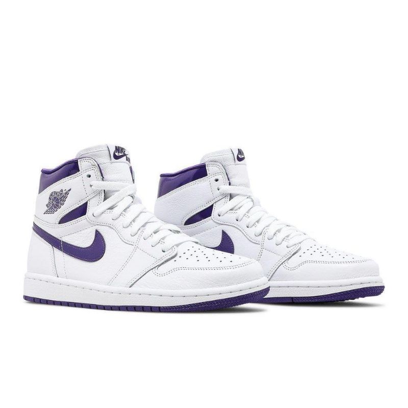 Γυναικεία Παπούτσια Air Jordan 1 High Og Άσπρο Μωβ
