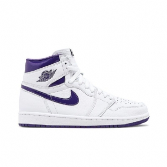 Γυναικεία Παπούτσια Air Jordan 1 High Og Άσπρο Μωβ