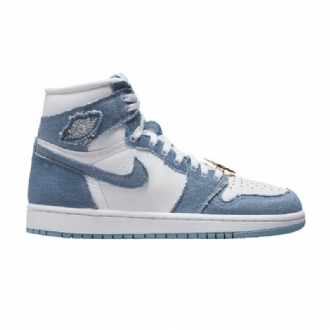 Γυναικεία Παπούτσια Air Jordan 1 High Og Άσπρο Μπλε Χρυσός