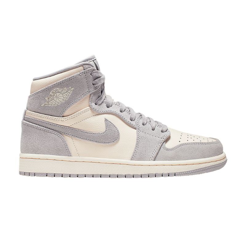 Γυναικεία Παπούτσια Air Jordan 1 High Premium Λευκά Γκρι