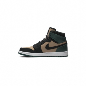 Γυναικεία Παπούτσια Air Jordan 1 High Premium Μπεζ Μαύρα Πράσινα