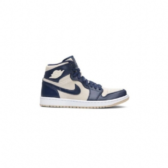 Γυναικεία Παπούτσια Air Jordan 1 High Σκούρο Μπλε Άσπρο