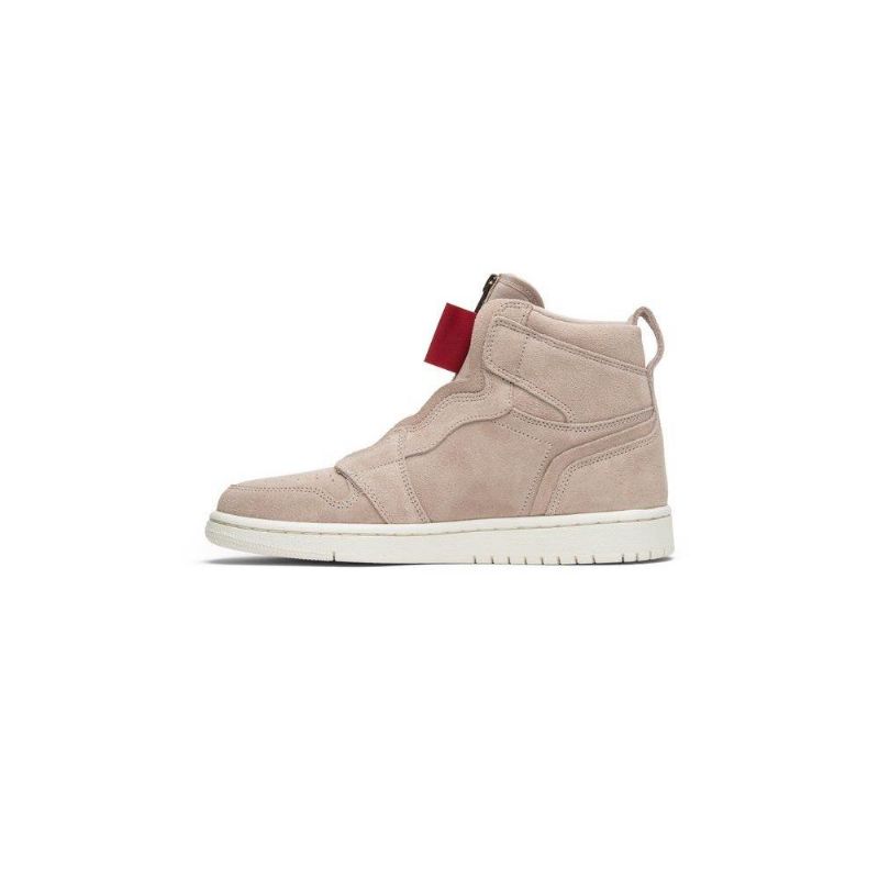 Γυναικεία Παπούτσια Air Jordan 1 High Zip Μπεζ Κόκκινος Άσπρο