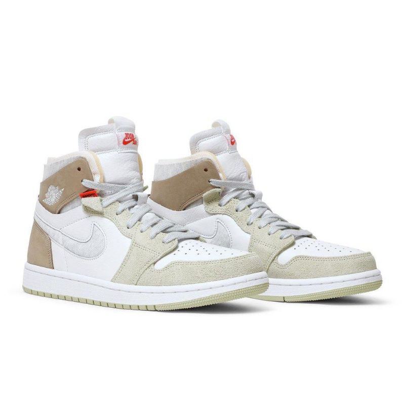 Γυναικεία Παπούτσια Air Jordan 1 High Zoom Comfort Άσπρο Olive Πράσινος Khaki