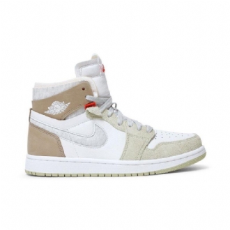 Γυναικεία Παπούτσια Air Jordan 1 High Zoom Comfort Άσπρο Olive Πράσινος Khaki
