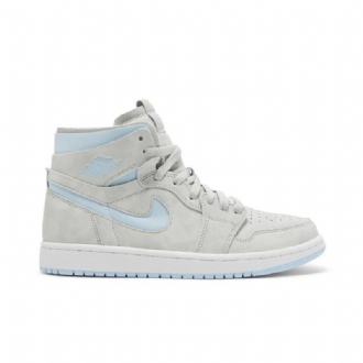 Γυναικεία Παπούτσια Air Jordan 1 High Zoom Comfort Γκρι Μπλε
