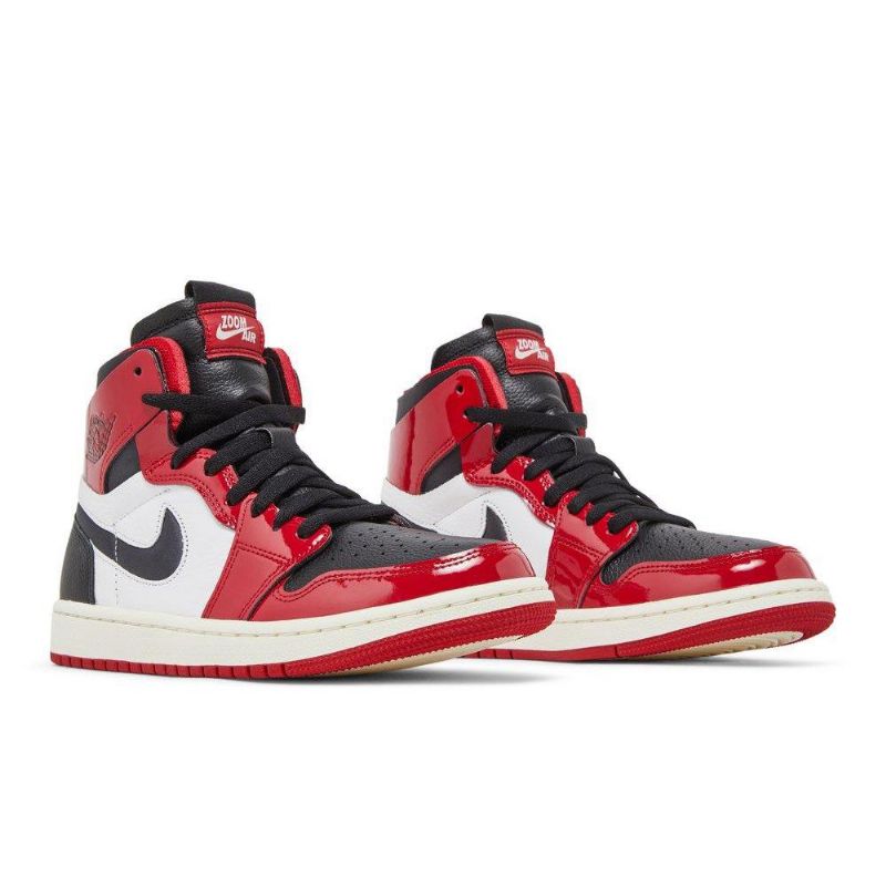 Γυναικεία Παπούτσια Air Jordan 1 High Zoom Comfort Κόκκινα Λευκά Μαύρα